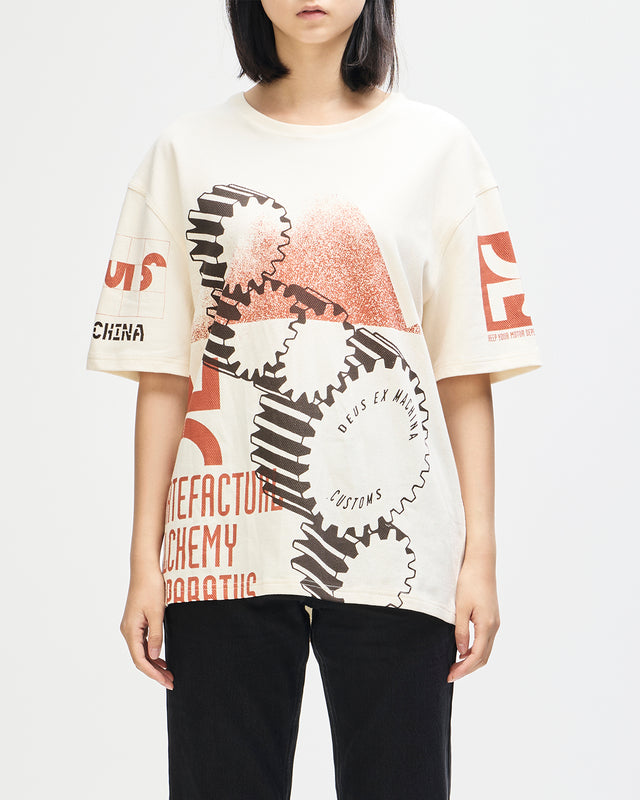 MERZ OVERSIZED TEE - DIRTY WHITE
