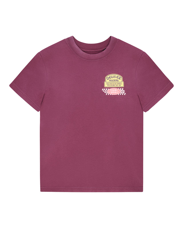 DAPHNE TEE - BURGUNDY