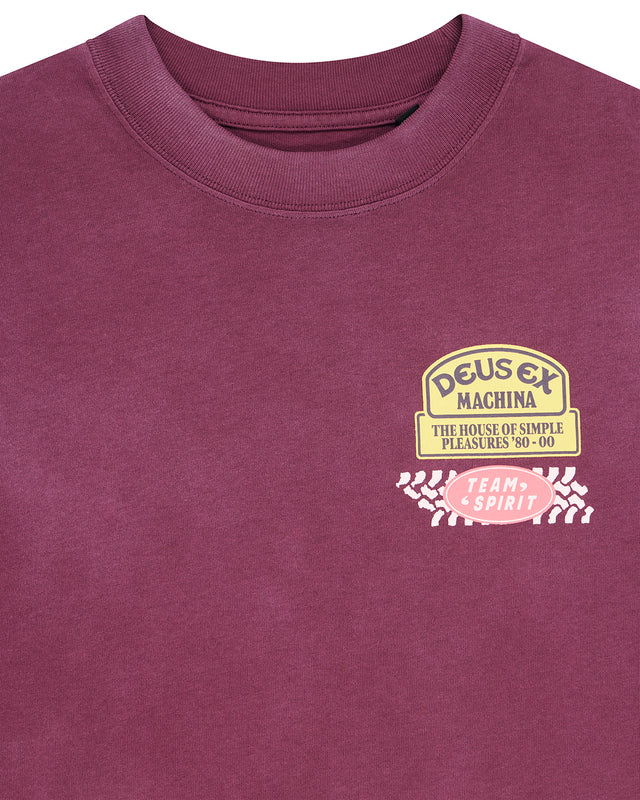 DAPHNE TEE - BURGUNDY