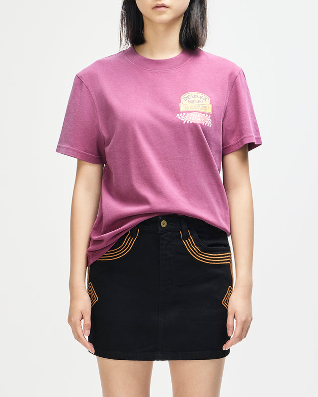 DAPHNE TEE - BURGUNDY