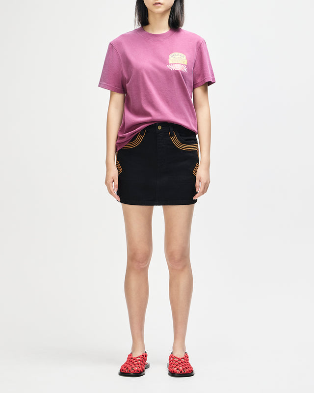 DAPHNE TEE - BURGUNDY
