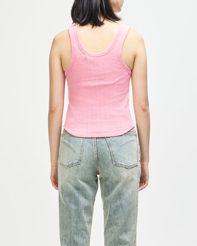 JUNE POINTELLE SHIELD TANK - PRISM PINK
