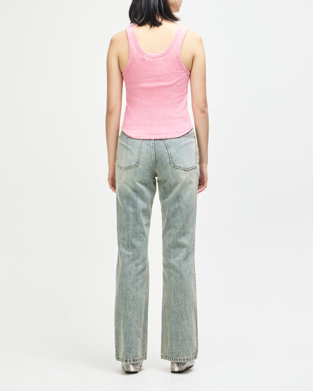 JUNE POINTELLE SHIELD TANK - PRISM PINK