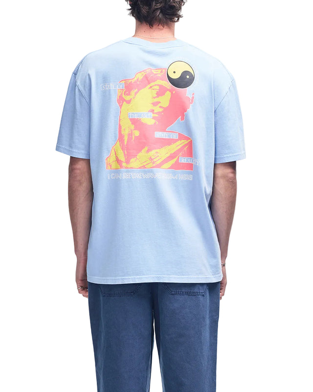 STATE OF REALITY TEE - POWDER BLUE