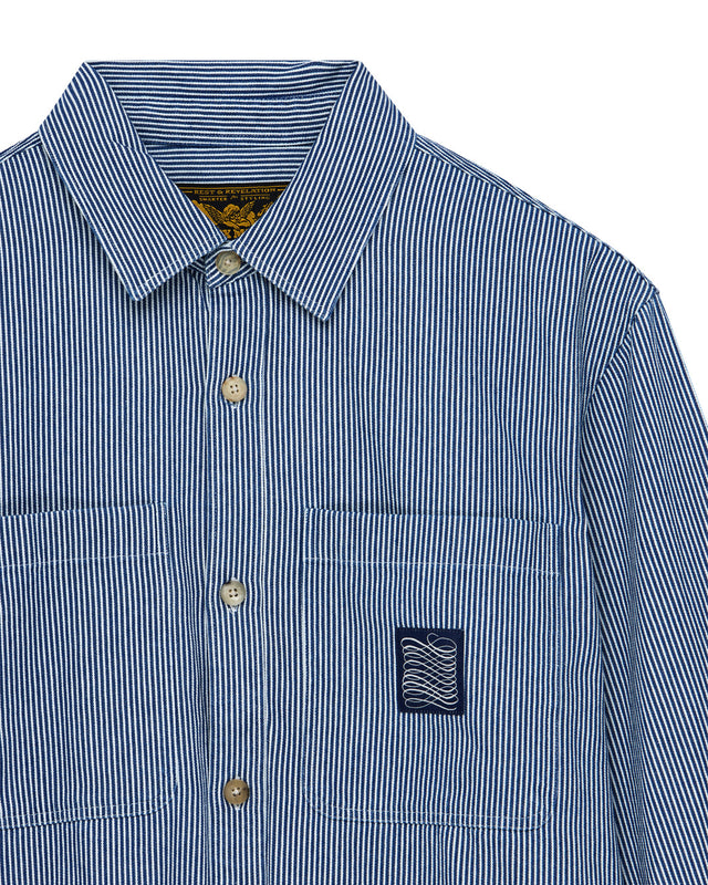 HYPERNIGHT LS SHIRT - INDIGO STRIPE