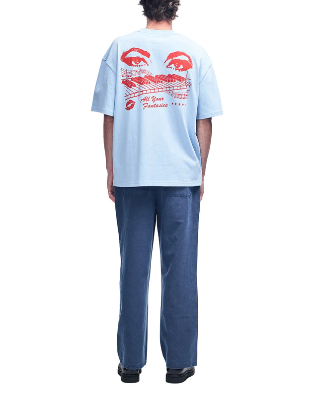 MAJOR CHORD O.S TEE - CERULEAN BLUE