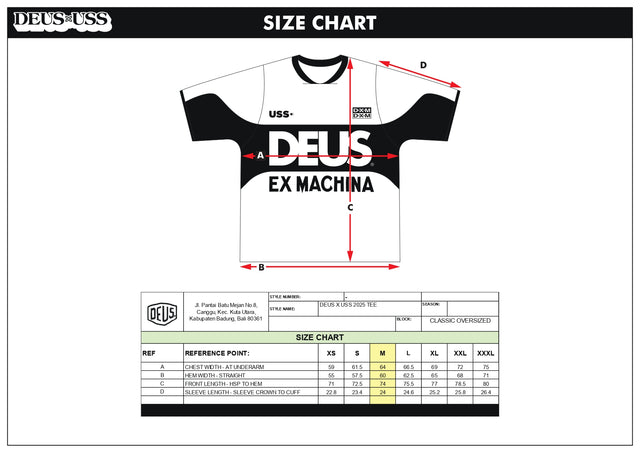 DEUS X USS JERSEY TEE 25 - WHITE