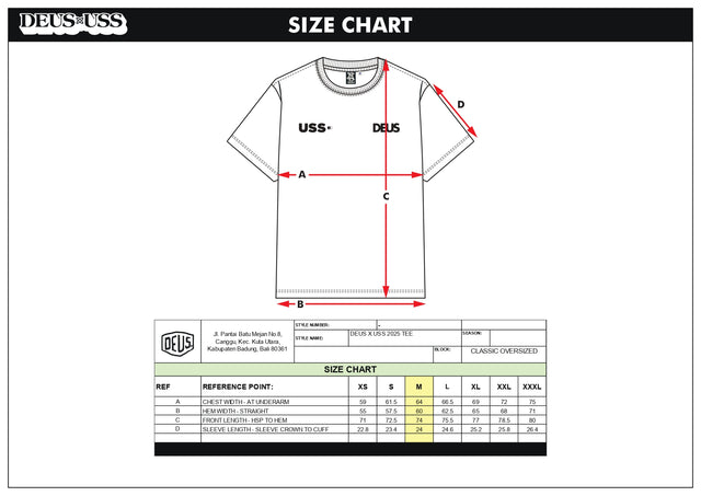 DEUS X USS TEE 25 - WHITE