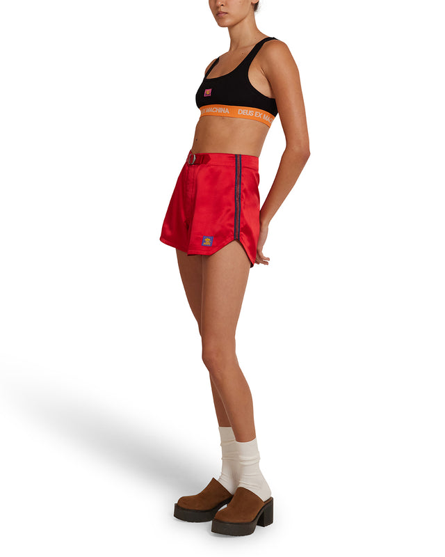 JIJI SATIN SHORT - RACE RED