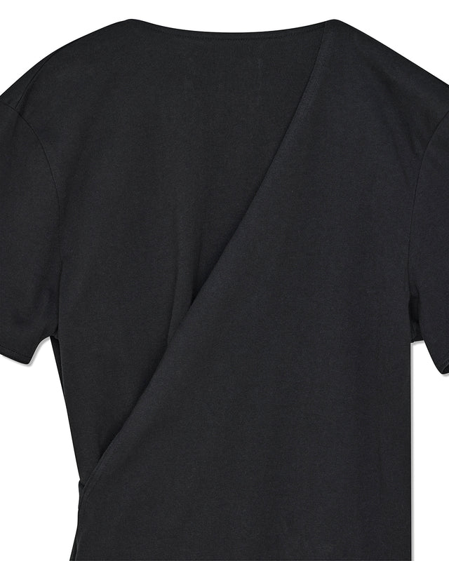 ROGUE WRAP TEE - BLACK