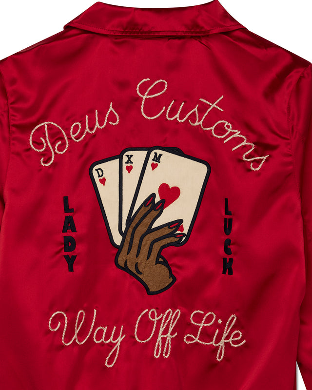 ROMANCE SHIRT - POINSETTIA RED