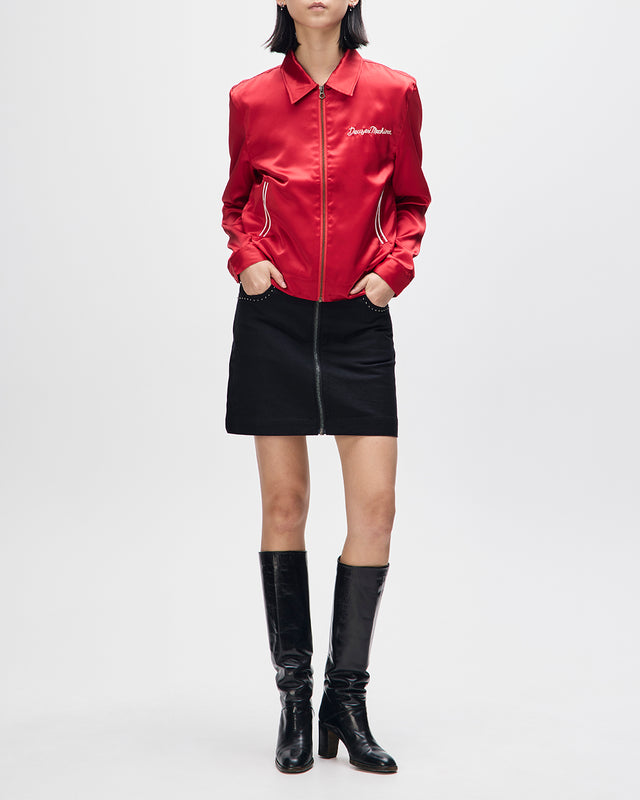 ROMANCE SHIRT - POINSETTIA RED