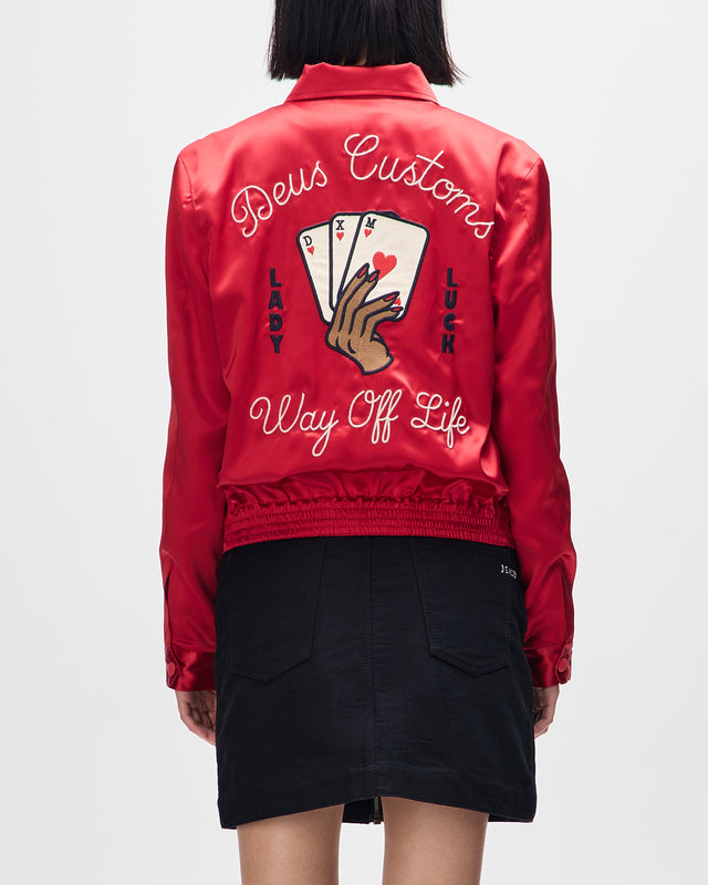 ROMANCE SHIRT - POINSETTIA RED