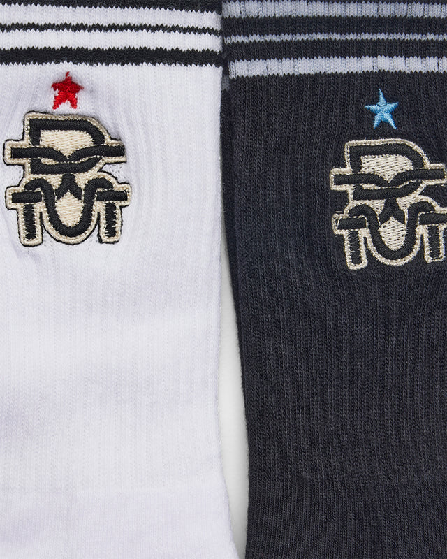 CLUBHOUSE SOCKS MONO 2 PACK - MULTI