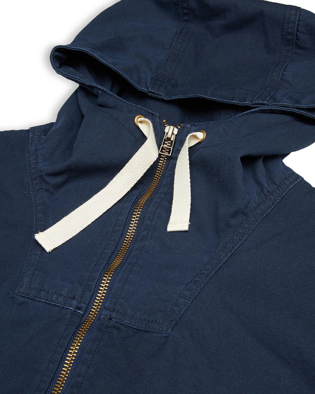 Waxed Landing Parka - Navy