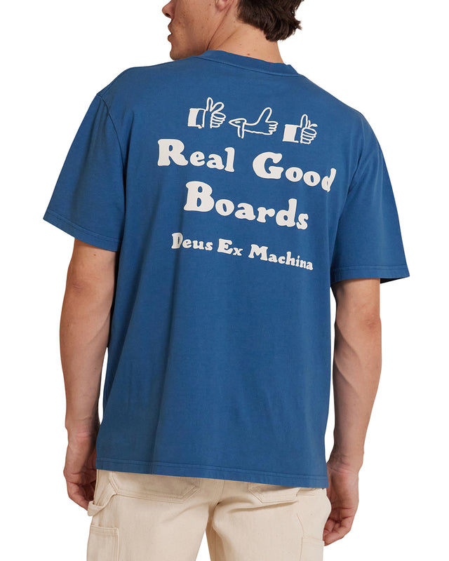 REAL GOOD TEE 2 - MOROCCAN BLUE