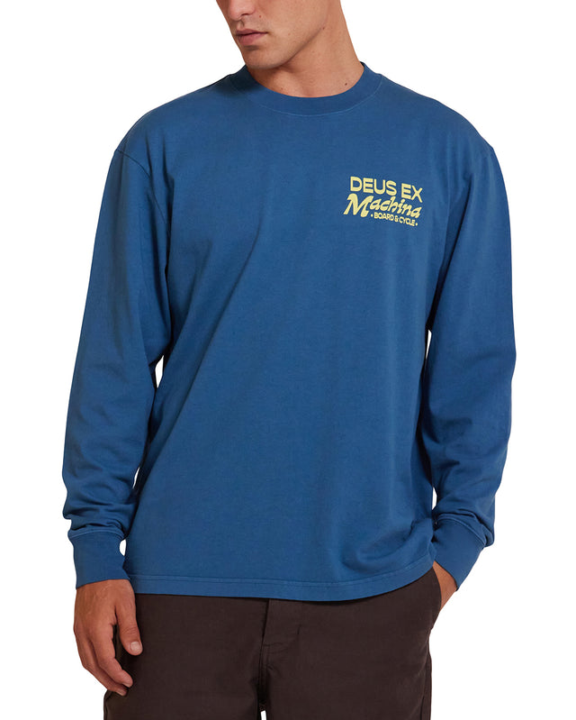 LAST RESORT LS TEE - MOROCCAN BLUE