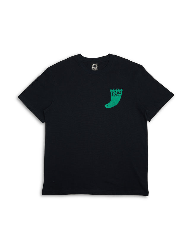 SINGLE FIN TEE  - BLACK