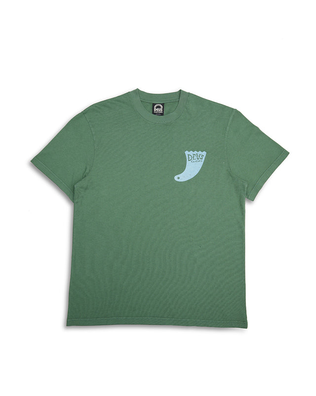 SINGLE FIN TEE  - HILLSIDE GREEN