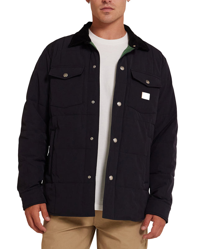 MAXWELL PADDED OVERSHIRT 3 - BLACK