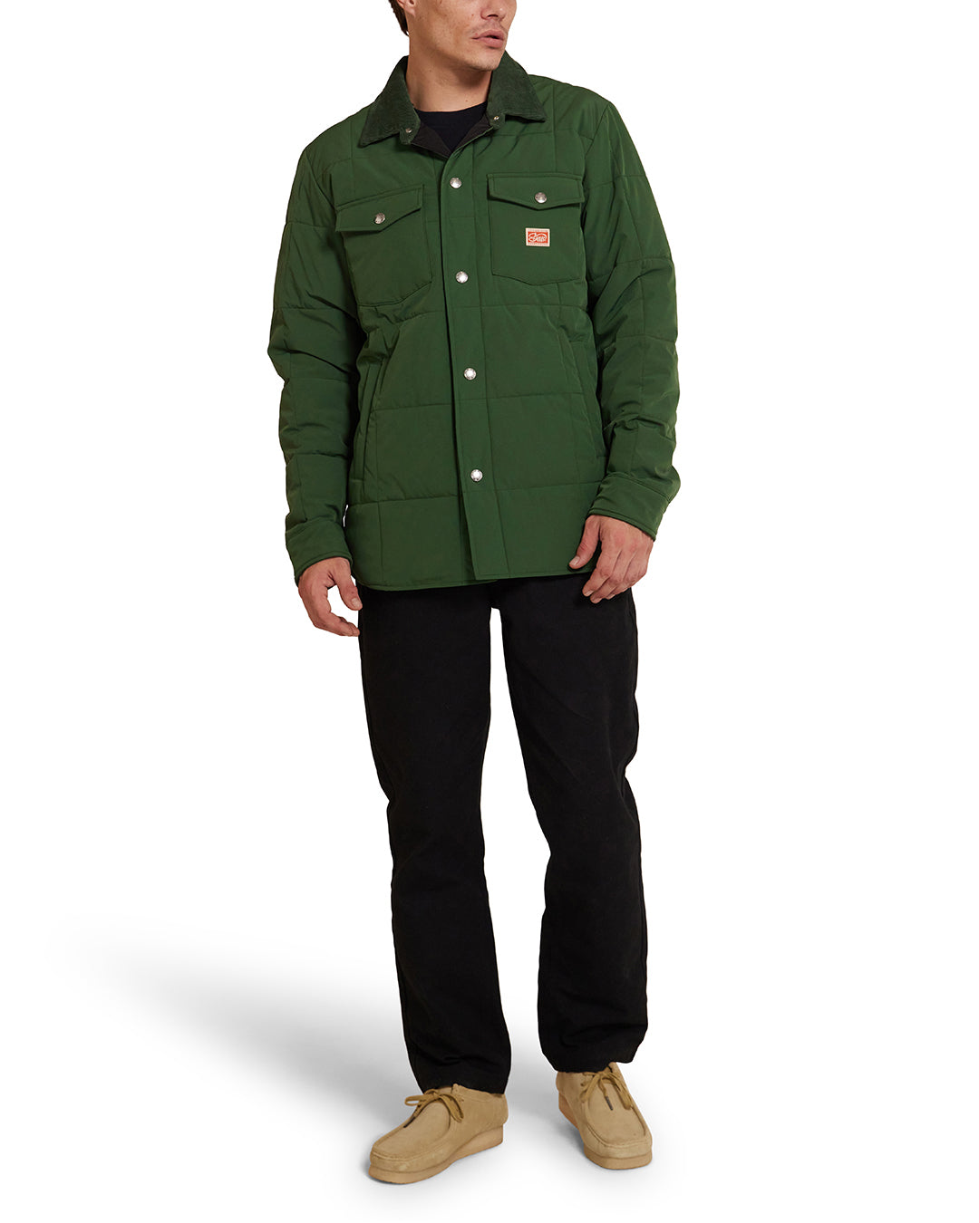 MAXWELL PADDED OVERSHIRT 3 - HILLSIDE GREEN – (ID) Deus Ex Machina