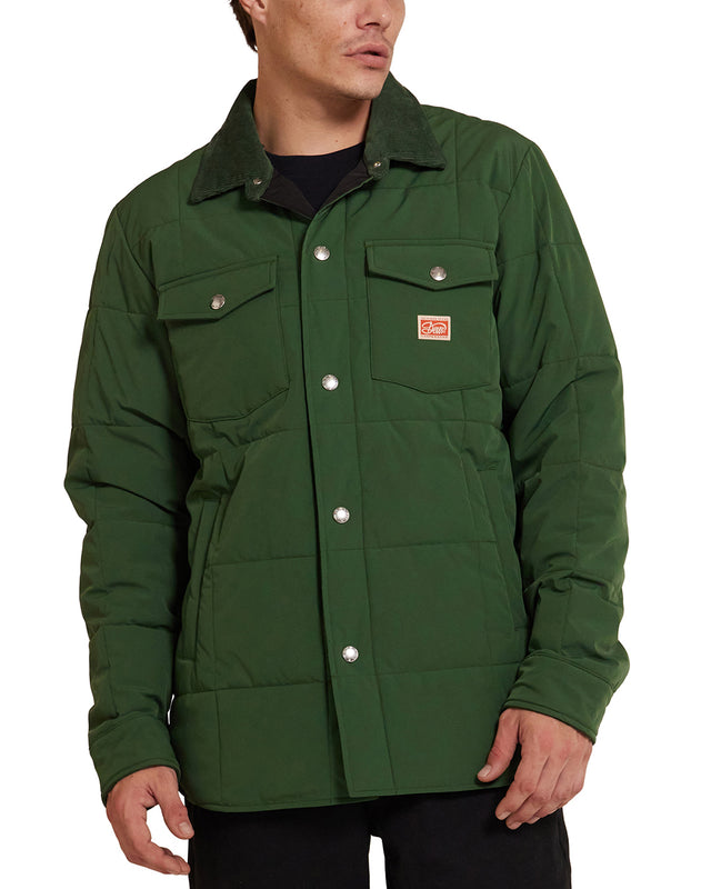 MAXWELL PADDED OVERSHIRT 3 - HILLSIDE GREEN