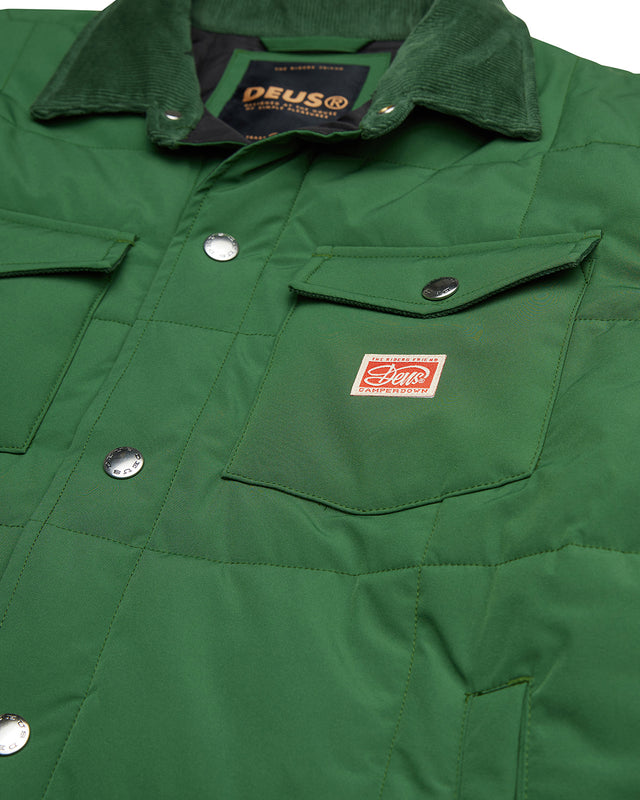 MAXWELL PADDED OVERSHIRT 3 - HILLSIDE GREEN