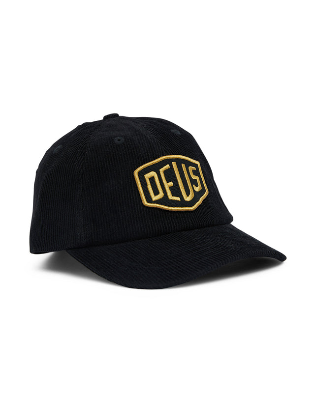 SHIELD CORD DAD CAP - BLACK