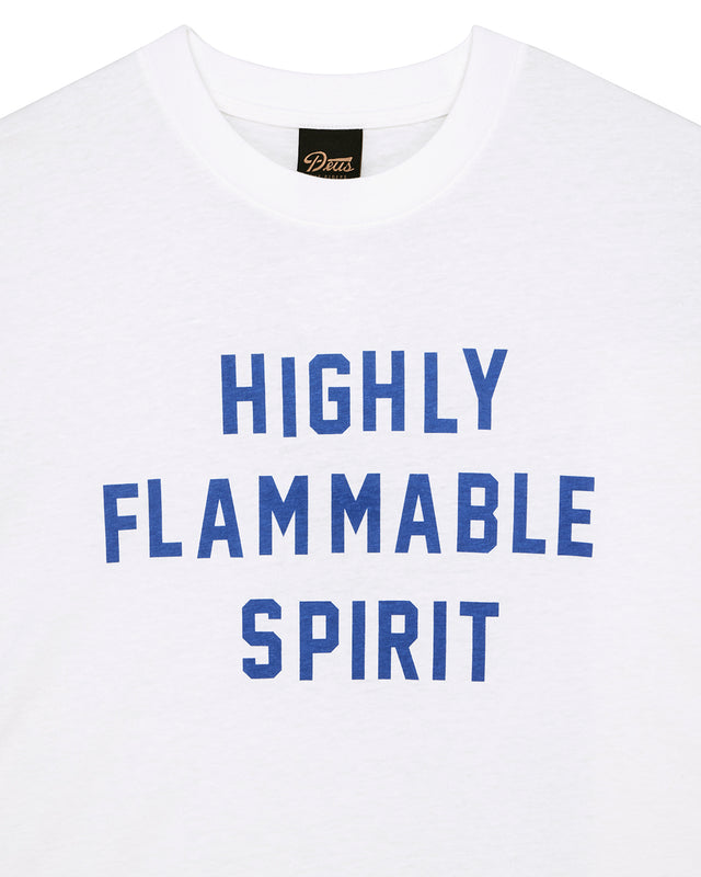 FLAMMABLE TEE - DIRTY WHITE