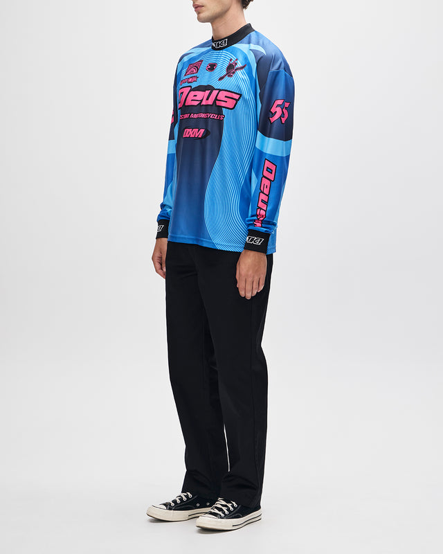 PLEDGE MOTO JERSEY - ELECTRIC BLUE