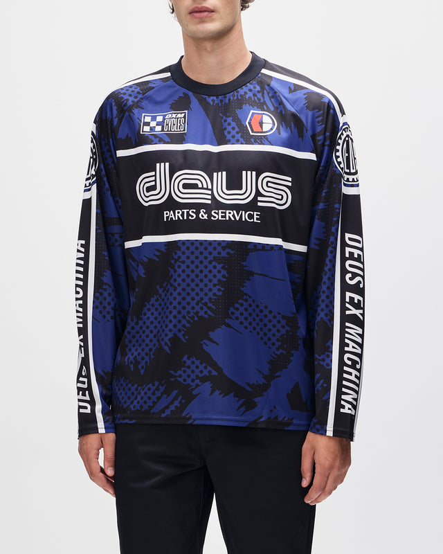 TILLMENT MOTO JERSEY - ESTATE BLUE