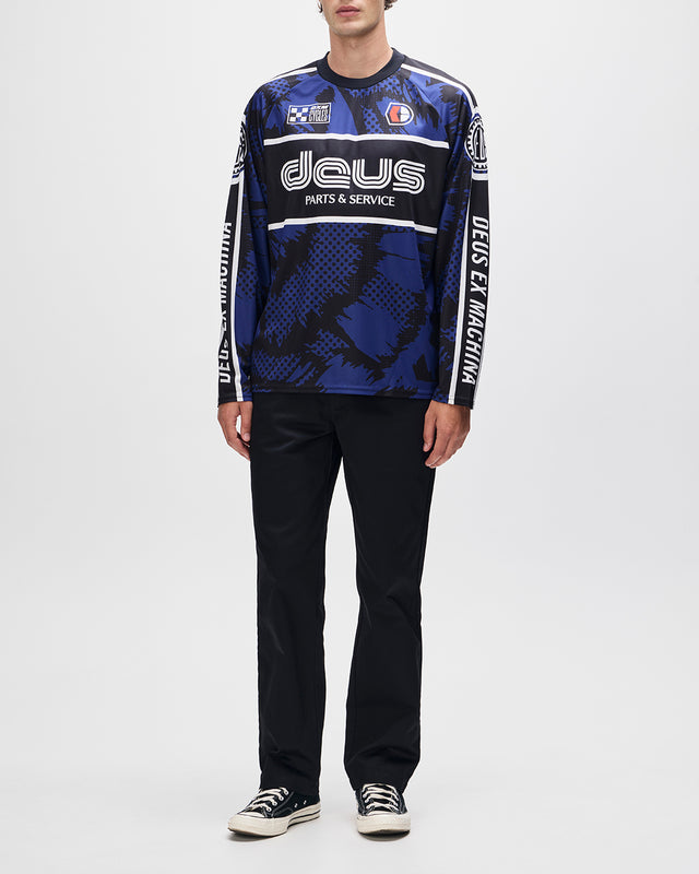 TILLMENT MOTO JERSEY - ESTATE BLUE