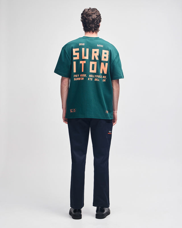 SURBITON ADDRESS TEE - RACE GREEN