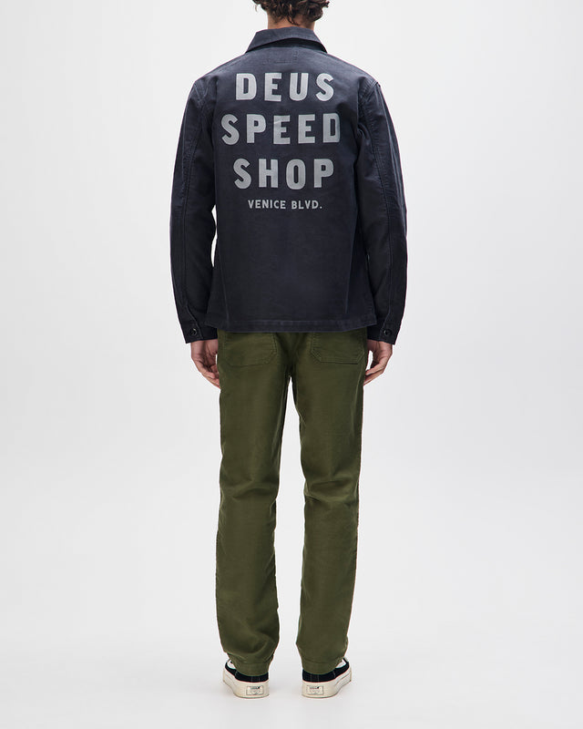 SPEEDSHOP CHORE JACKET - BLACK