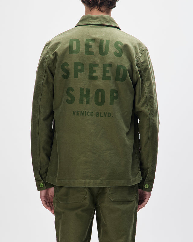 SPEEDSHOP CHORE JACKET - CYPRESS GREEN