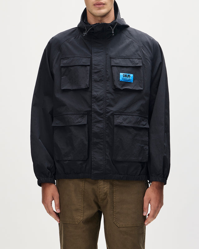 DAWNY WATERPROOF ANORAK - BLACK