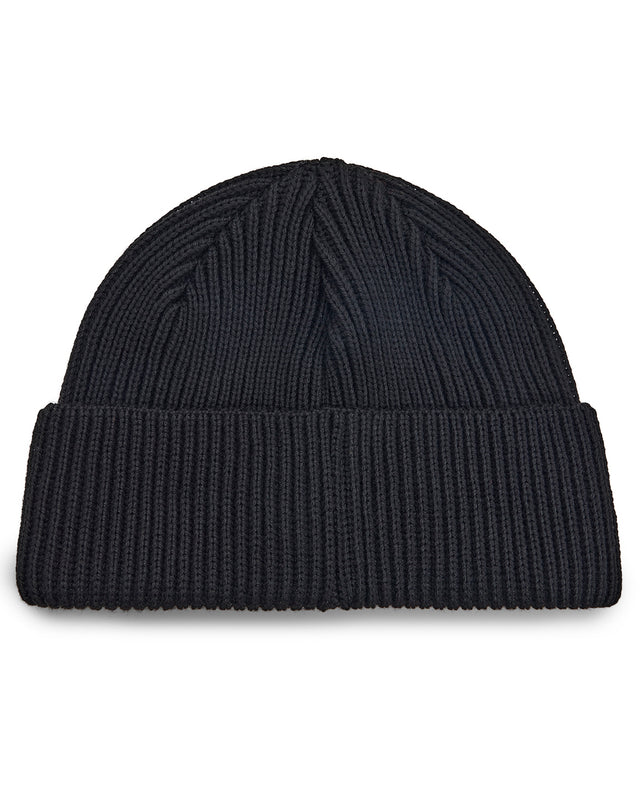 PILL MERINO BEANIE - BLACK