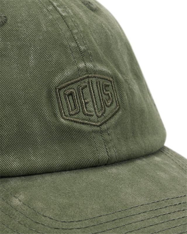 SHIELD GARMENT DYED DAD CAP - CYPRESS GREEN