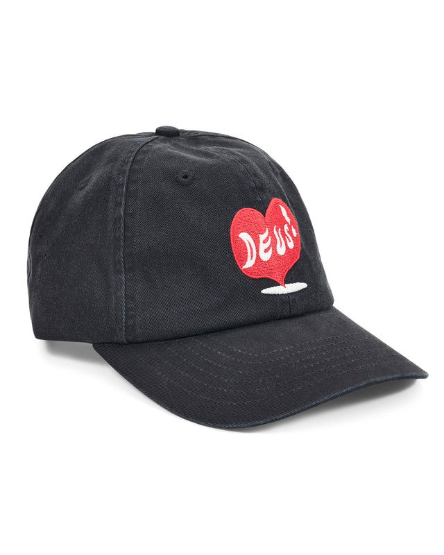 DEEP CUT DAD CAP - BLACK