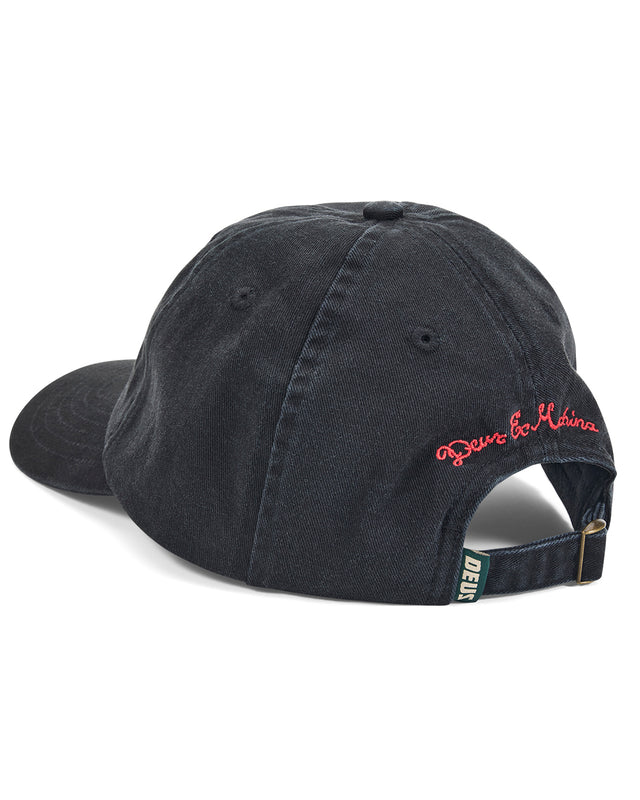 DEEP CUT DAD CAP - BLACK