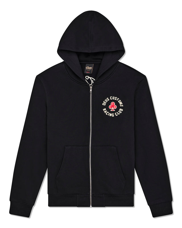 BASTO ZIP HOODIE - BLACK