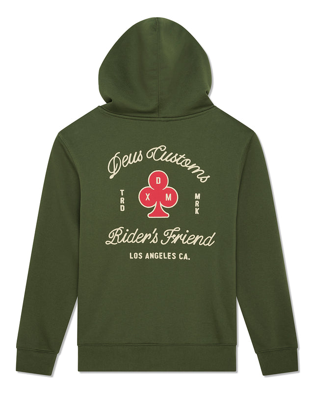 BASTO ZIP HOODIE - CYPRESS GREEN