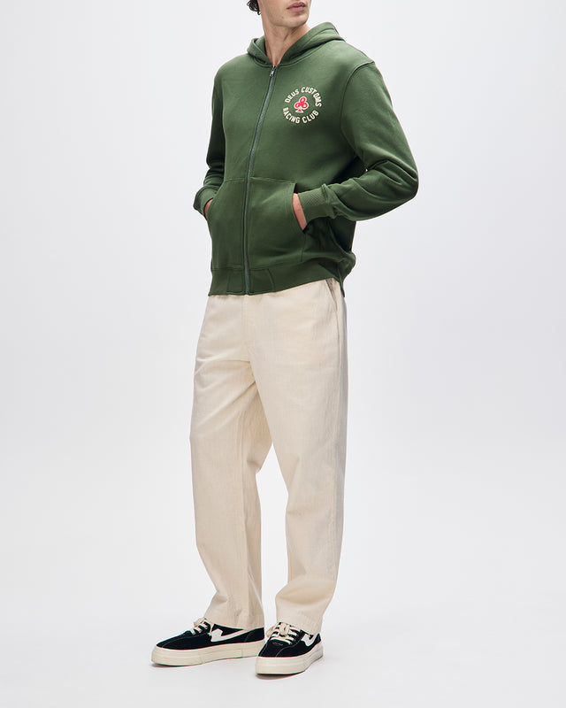 BASTO ZIP HOODIE - CYPRESS GREEN