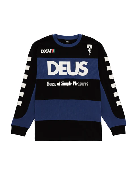 VILANDER MOTO JERSEY - MECHANIC BLUE COMBO