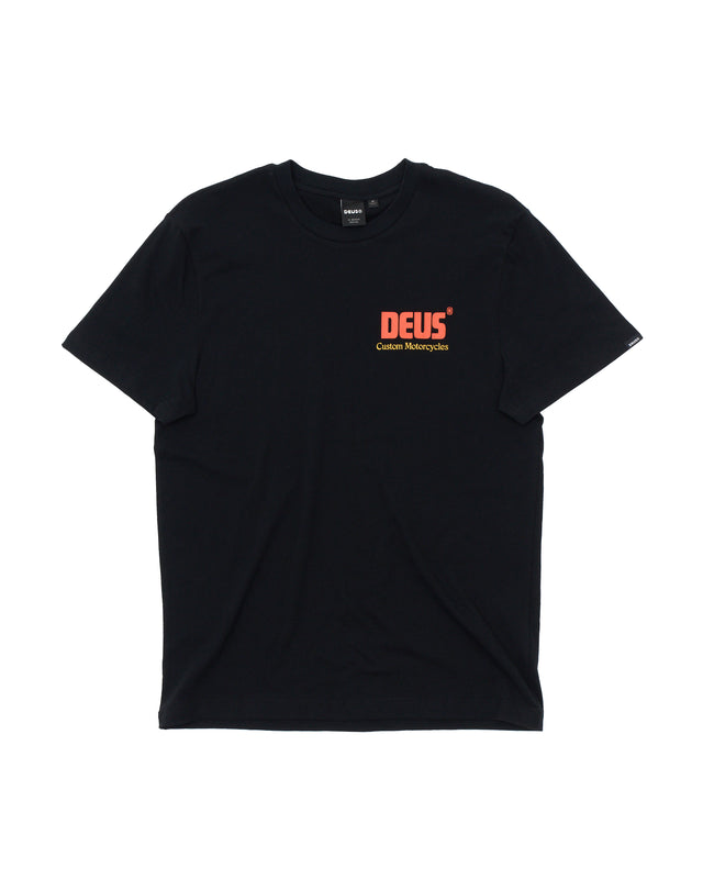 DROP DOWN TEE - BLACK