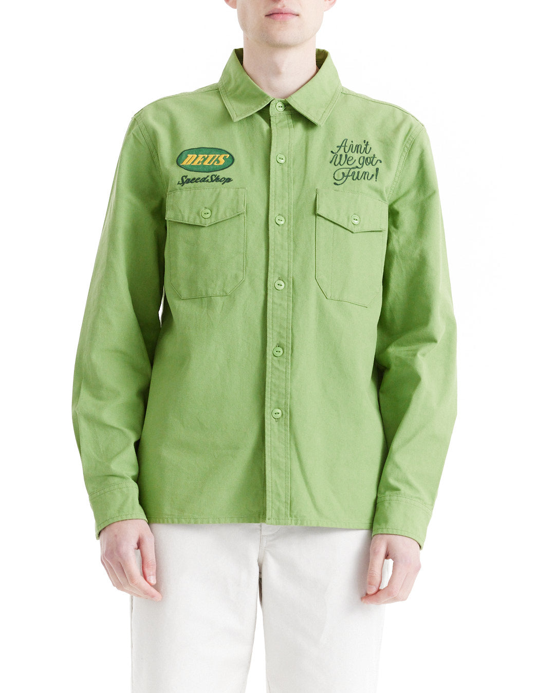 TIN LIZZIE SHIRT - TENDRIL GREEN – (ID) Deus Ex Machina