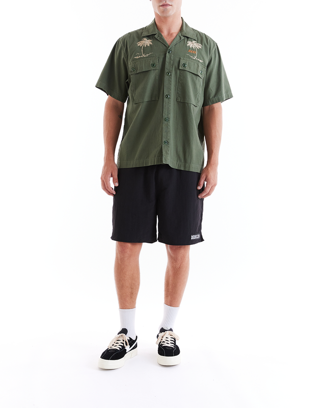 STRANDED FATIGUE SHIRT - PINE