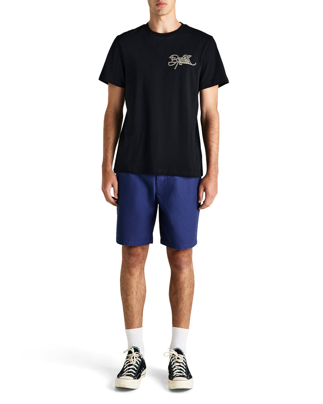 HANK REVERSE TWILL SHORT - MECHANIC BLUE