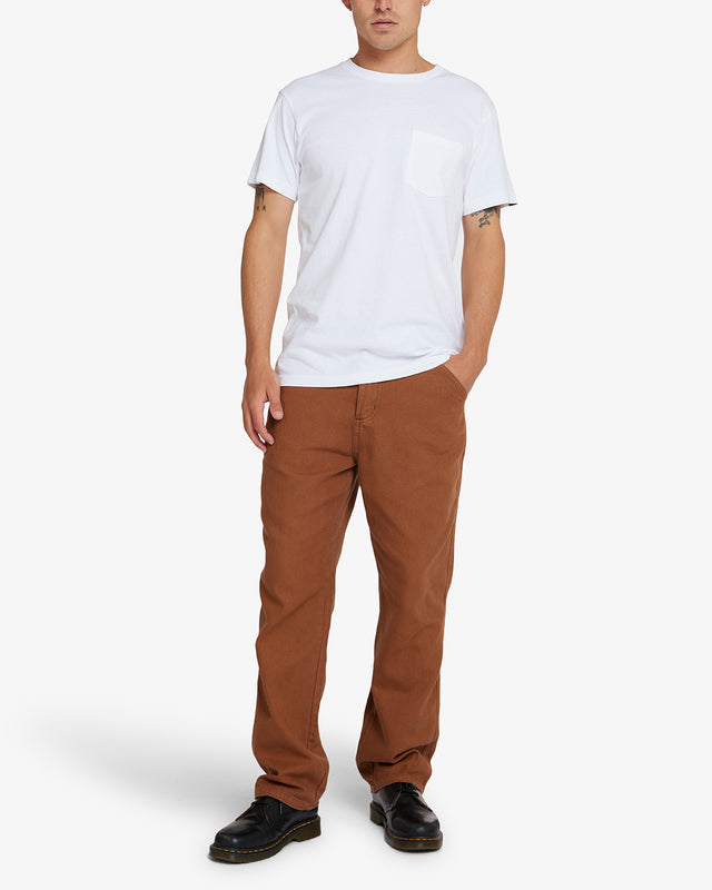 TOO BUSY TO WORK PANT - TOFFEE BROWN