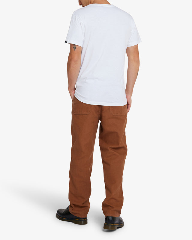 TOO BUSY TO WORK PANT - TOFFEE BROWN